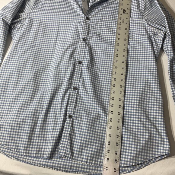 Chef Works Urban Collection Gingham Button-Up Shirt XL Blue/White Checked Long S - Picture 5 of 7